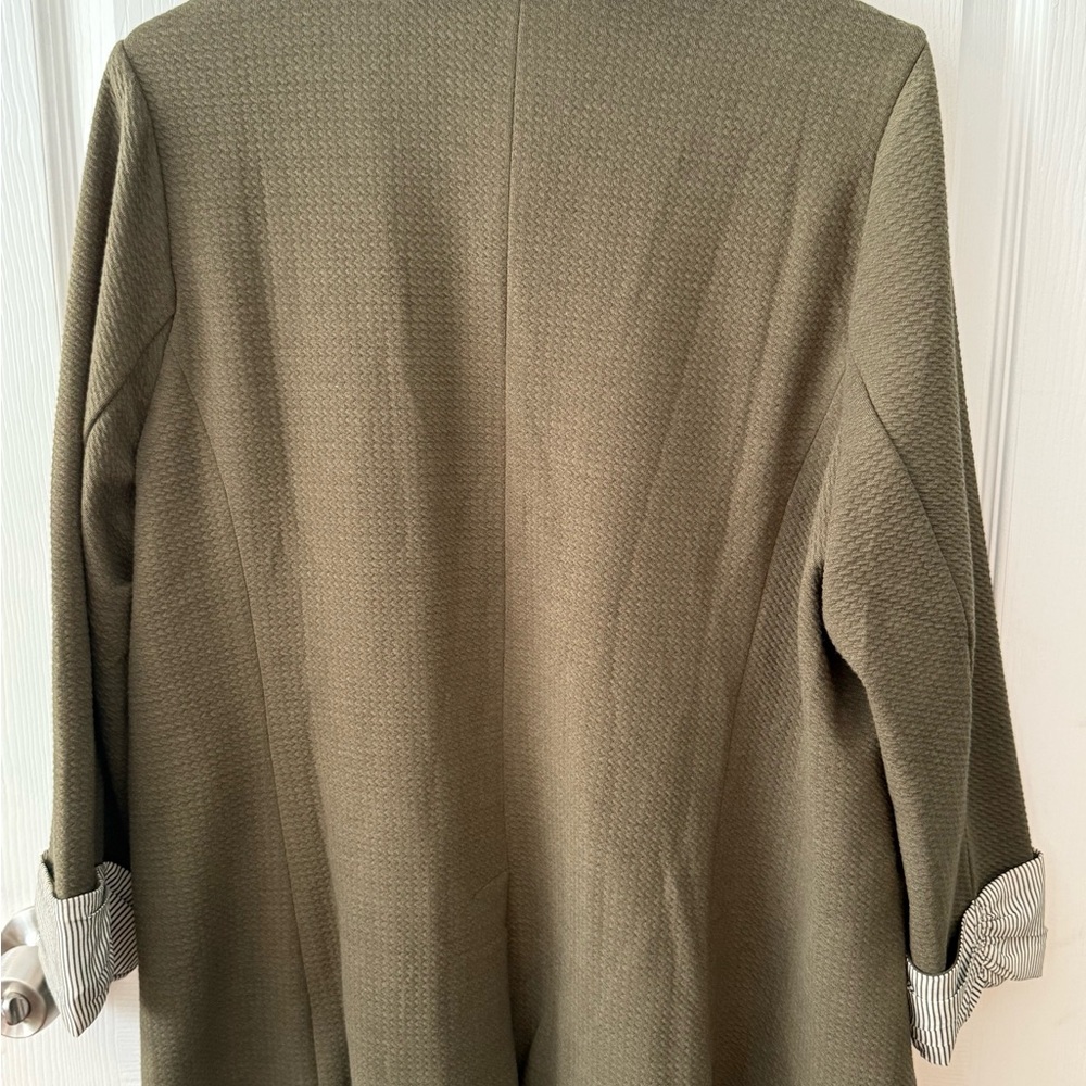 Skies Are Blue Textured Green Blazer - Picture 4 of 4